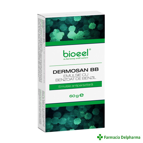 Emulsie antiparazitara cu benzoat de benzil Dermosan BB x 60 g, Bioeel